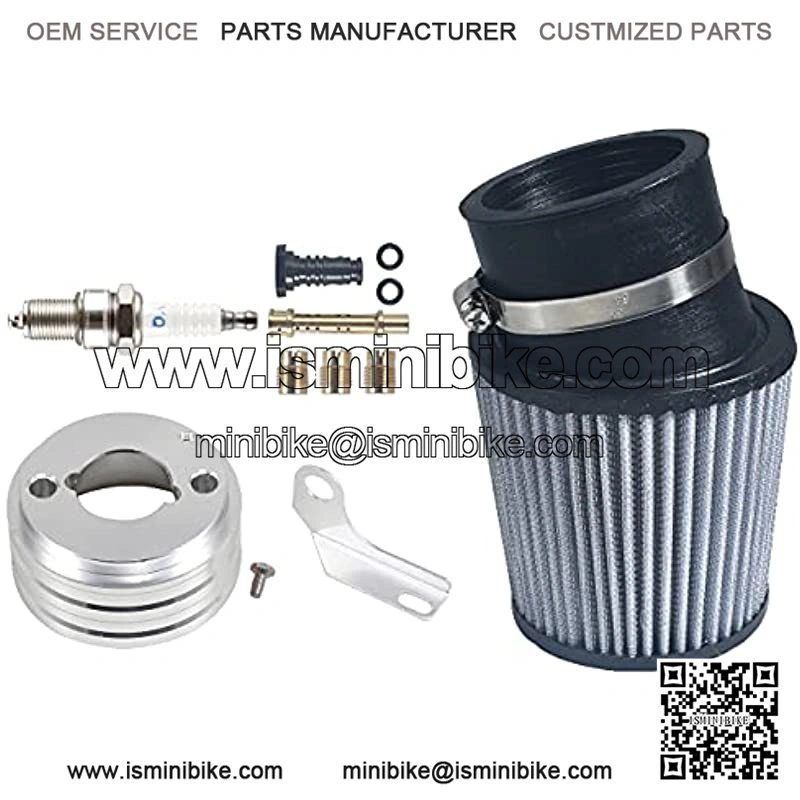 62mm Inlet Air Filter With Adapter 5 Jet Kit For 212cc Engine Racing Go Kart Cart Mini Bike