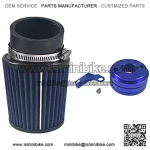 62mm Inlet Air Filter Cleaner Adapter Kit for 212cc 6.5 HP GX160 GX200 Mini Bike Go Kart Cart Parts Blue