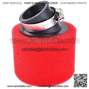 38mm Bent Angled Foam Air Filter Pod Replacement for ATV PIT Quad Dirt Bike Buggy