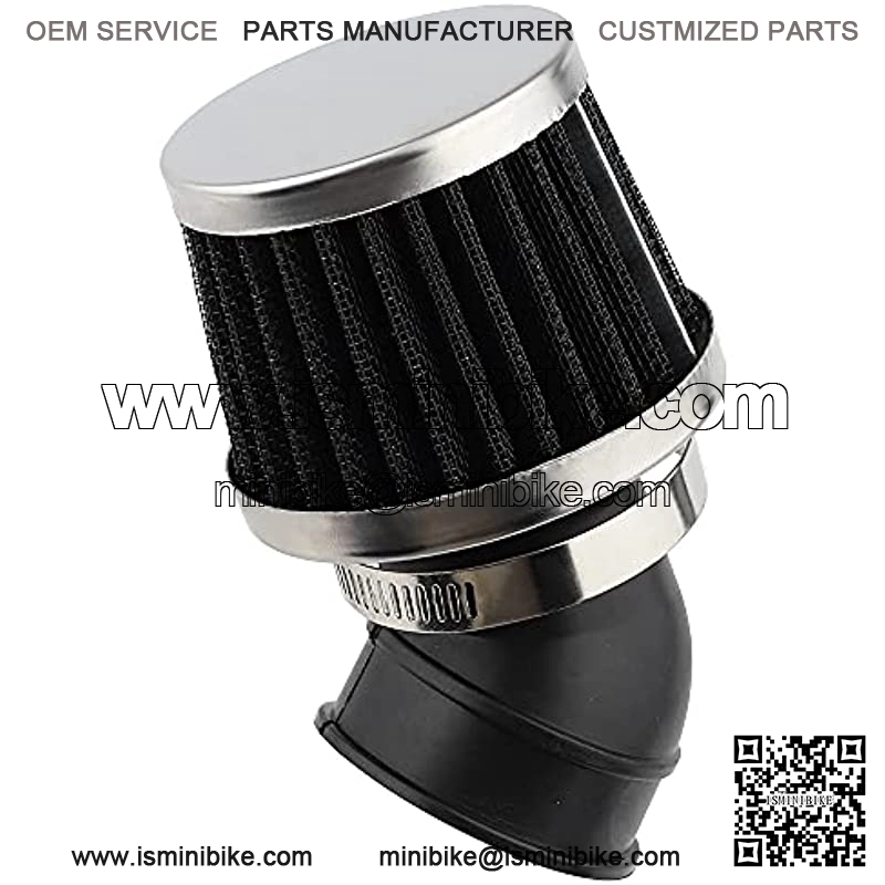35mm 45 Degree Bend Inlet Air Filter Compatible with 50cc 70cc 90cc 110cc 125cc Kawasaki Suzuki Yamaha Motorcycle ATV Quad Dirt Bike Pit Mini Scooter Go Kart Moped - Image 3