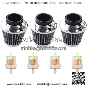 35mm Air Filter Compatible With Chinese 50cc 70cc 90cc 110cc ATV Parts Dirt Bike Air Filter CRF50 70 90 XR50 70 90 Pit Bike Parts Taotao Scooters Go Karts(Pack of 3)
