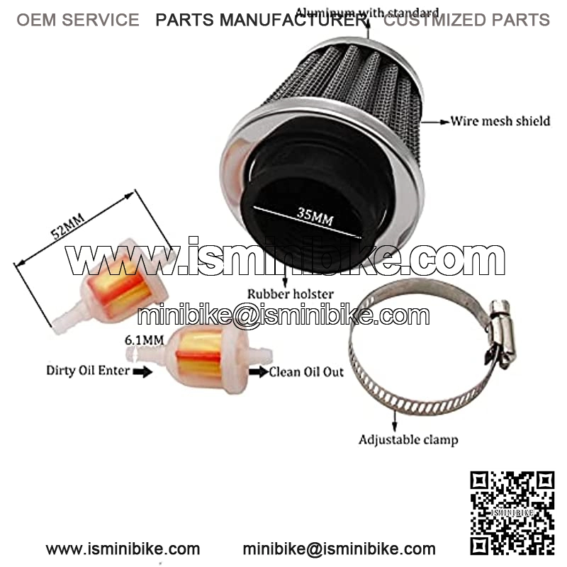 35mm Air Filter Fuel for 50cc 70cc 90cc 110cc 125cc Kazuma Sunl Coolster ATV Taotao Dirt Pit Bike - Image 3