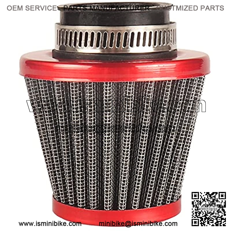 ATV 35mm 38mm Air Filter for 50cc 70cc 80cc 90cc 110cc 125cc Taotao Sunl Baja Roketa Honda CRF Dune Buggy Four Wheeler Quad Dirt Pit Bike Parts (Red, 35mm)