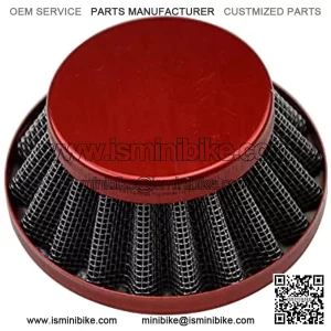 35mm Red Air Filter for ATV Dirt Bike Go Kart Pit Bike 4 Wheeler Quad Dune Buggy