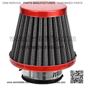 35mm Motorcycle Red Air Filter For 50cc 70cc 90cc 110cc 125cc Coolster Sunl Honda Yamaha Kawasaki Suziki ATV Quad Go Kart Pit Dirt Bike Parts