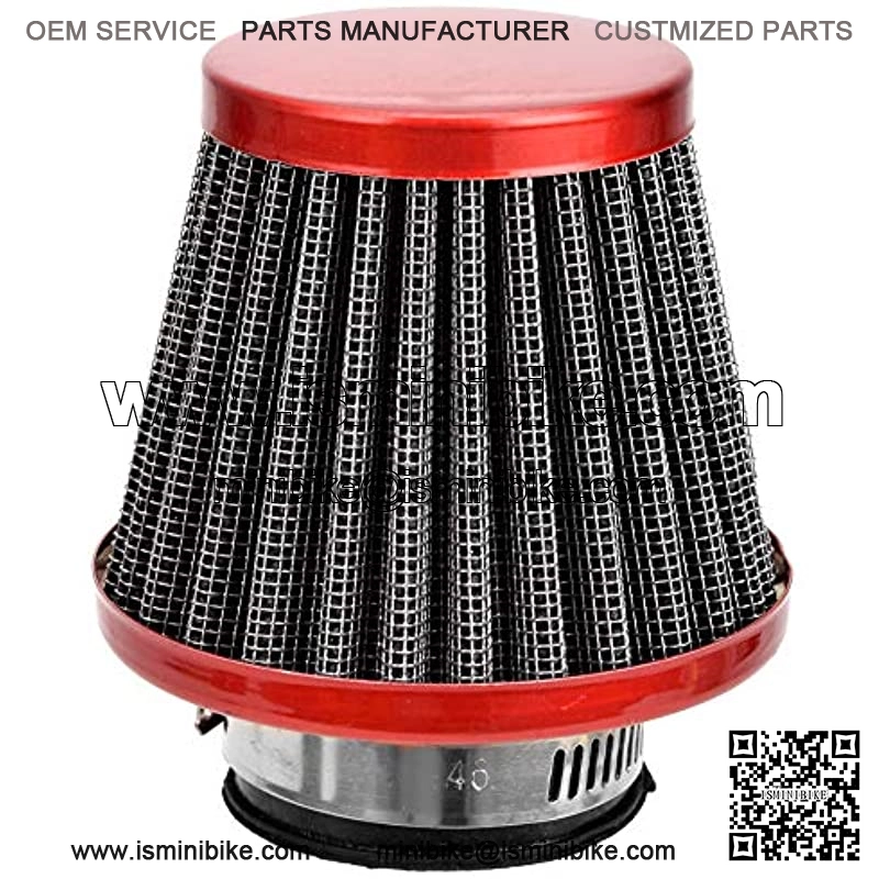 35mm Motorcycle Red Air Filter For 50cc 70cc 90cc 110cc 125cc Coolster Sunl Honda Yamaha Kawasaki Suziki ATV Quad Go Kart Pit Dirt Bike Parts