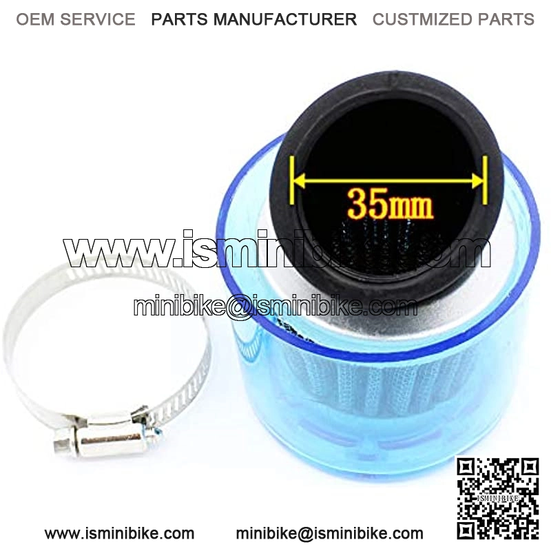 35mm Air Filter Cleaner 45 Degree Bend Splash Proof Plastic Cover Waterproof 50cc - 90cc 110cc 125cc Motorcycle ATV Quad Scooter Go Kart Moped Pit Dirt Racing Super Pocket Bike Baja TaoTao - Image 2