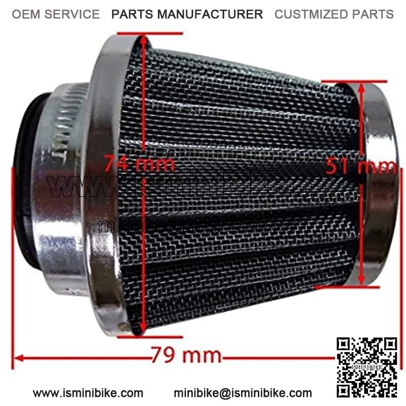 38mm 1.5" Air Filter for 49cc 50cc 70cc 90cc 110cc 125cc 150cc 200cc Atv Quad Dirt Pit Bike Gy6 Scooter Go Kart - Image 3