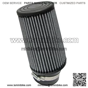 6" Angled Fabric Air Filter Cleaner, K&N Style, Go Kart Minibike Parts NEW