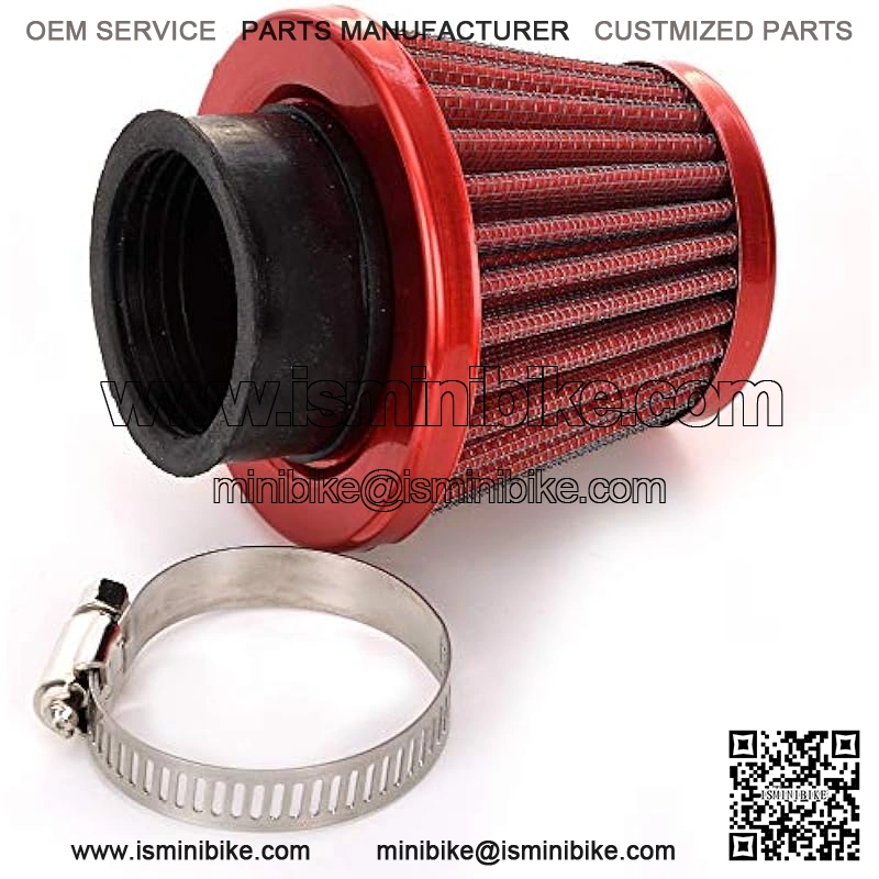 38mm Air Filter Cleaner for Predator 196cc 200cc 212cc 6.5hp GX160 GX200 Coleman CT200U CT200U-EX BT200X KT196 Baja Warrior Heat MB200 MB165 Massimo TrailMaster Mini Bike Go Kart Cart Parts Red/Green - Image 5