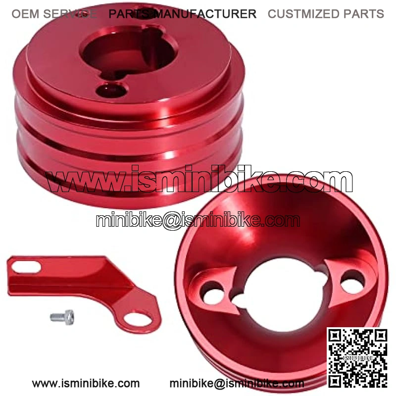 Upgraded Air Filter adapter Intake Spark Plug Kit Replacement for Predator 212cc 6.5 Hp Engine Mini Bike Go Kart, Red - Image 3