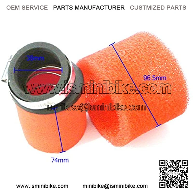 Red Foam Air Filter Cleaner For 70 110 125cc ATV Mini Motocross Dirt Pit Bike - Image 4