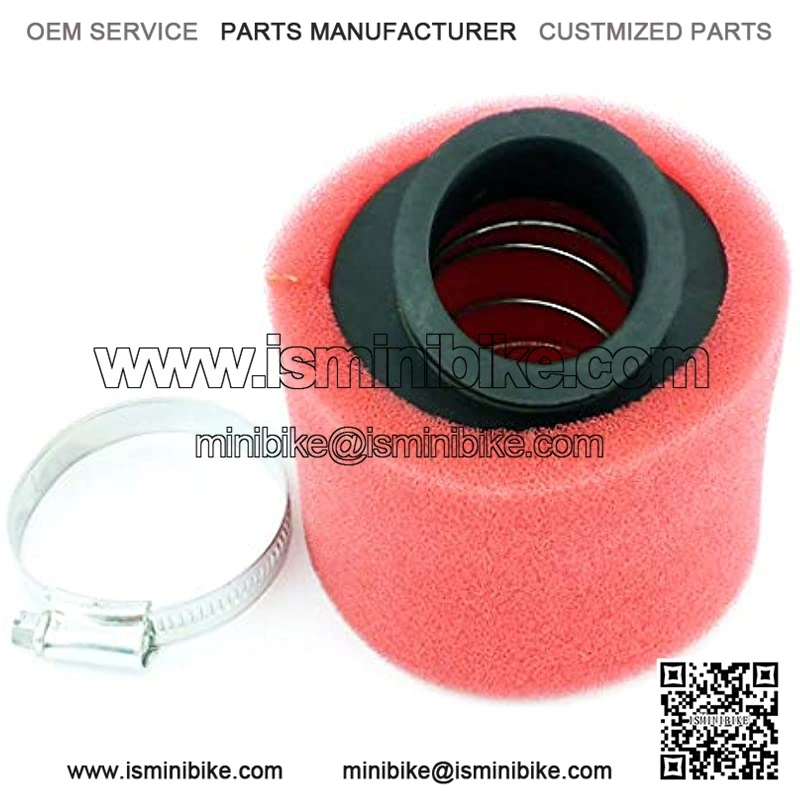 Universal 35mm Red Angled Double Foam Pod Performance Air Filter Cleaner 50cc 70cc 90cc 110cc 125cc Pocket Mini Bike - Image 4