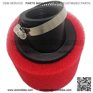 38mm Air Filter Sponge Foam Cleaner for Dirt Pit Bike ATV CRF KLX Motorcycle (red)