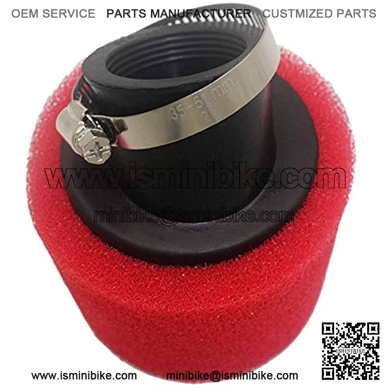 38mm Air Filter Sponge Foam Cleaner for Dirt Pit Bike ATV CRF KLX Motorcycle (red)