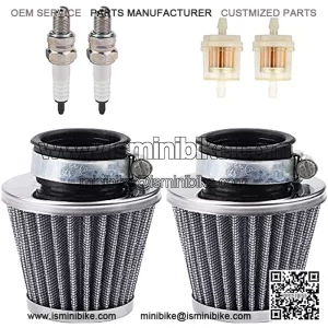 2 Packs 35mm Air Filter Replacement for 50cc 70cc 80cc 90cc 110cc 125cc Chinese PZ19 PZ20 MVX70 MVX70CC MVX110 Mini Dirt Bike Taotao CRF ATV Dune