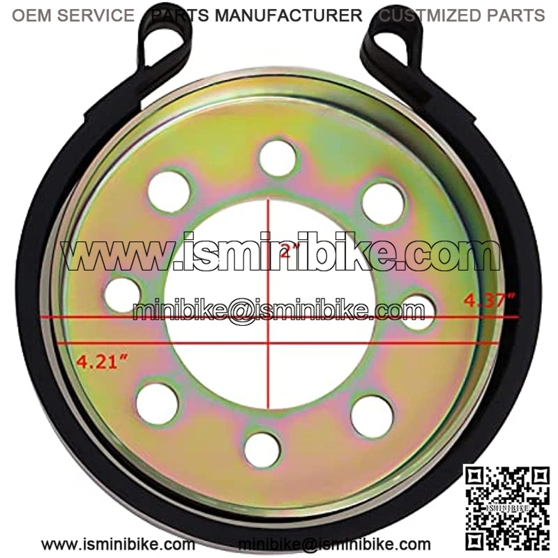 Go Kart 4" Band Brake & 4" Drum & Pin Kit with Throttle Cable fits for Go Kart Mini Bike ATV - Image 2