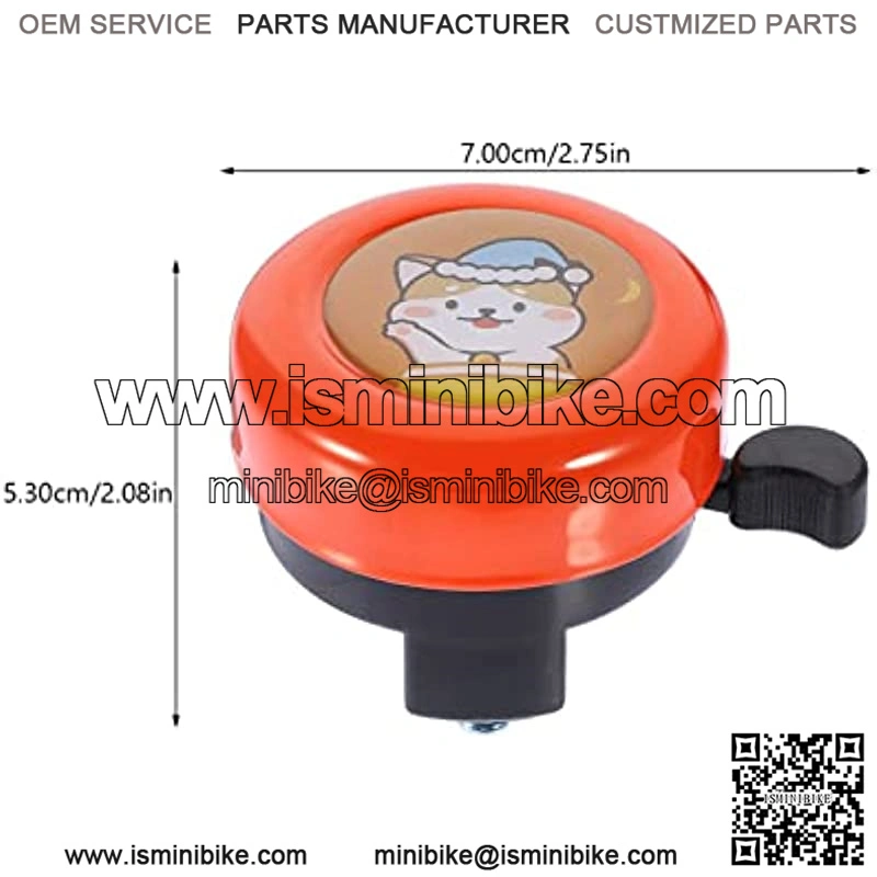 2 Sets Funny Loud Pattern Toddlers Horn Handlebar Mount Alloy Bells for Rings Bike Lovely Kids Mini Girls Steel Clear Design Childrens Accessories Orange Animals Cartoon Mountain - Image 2