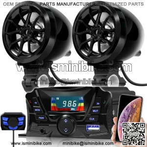 GoHawk TS3 Gen.2 Motorcycle 3" Waterproof Bluetooth Speaker 7/8-1 in. Handleb...