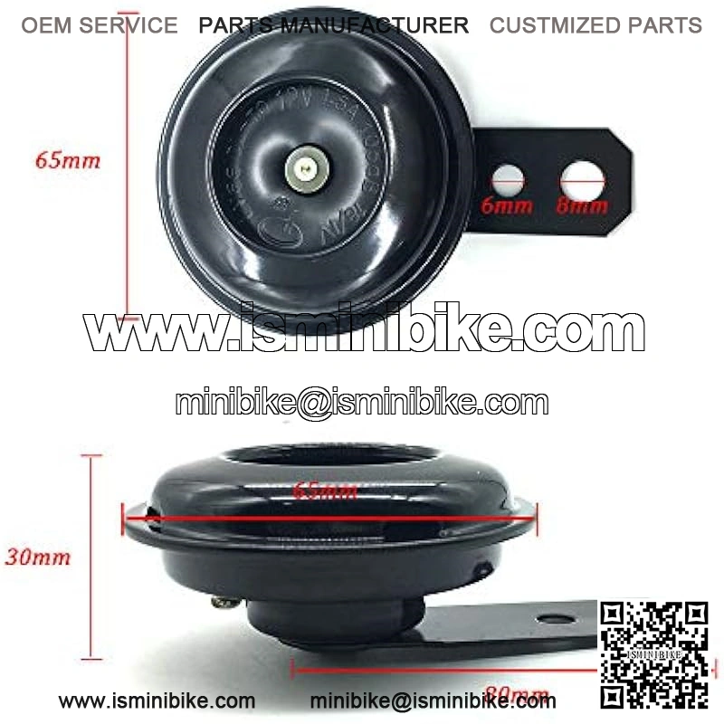 Universal Motorcycle Electric Horns Waterproof Round Loud Speaker LVEE 12V 1.5A 105db small horn for Motorcycle - Image 3