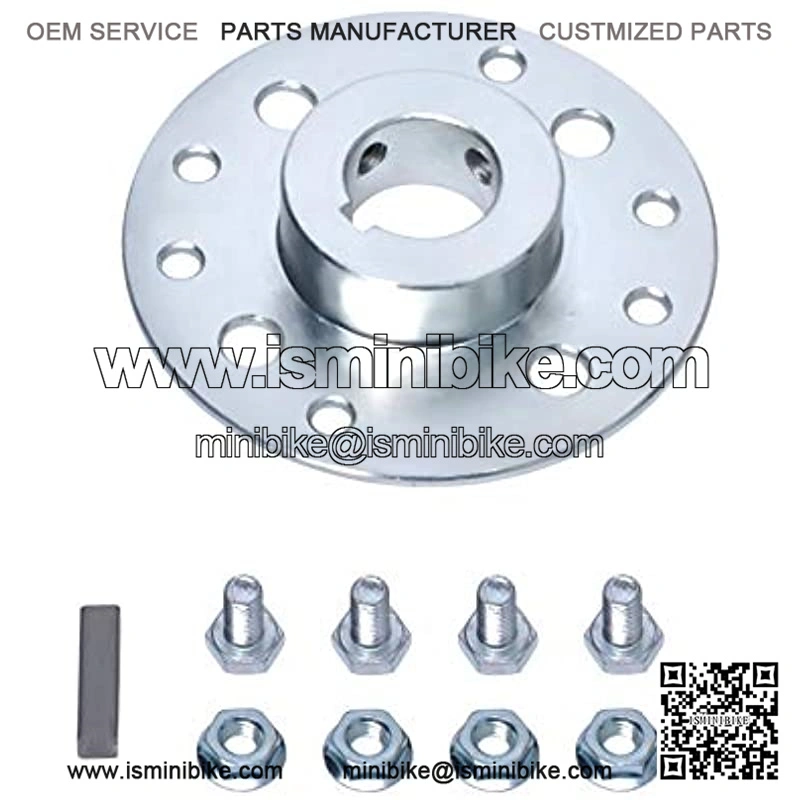 Sprocket Hub for Go Kart 1" Bore & 1/4" Keyway Sprocket and Brake Mounting Hub
