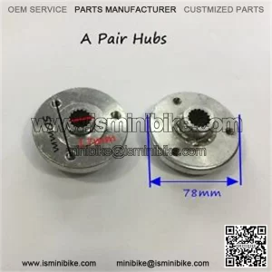 strong material front lightened aluminum racing wheel hubs go kart drift trike