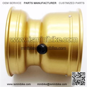 Golden color go kart parts 5 inch rims for 10*4.5-5 tire