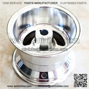 Fun kart 6 inch rim of four wheel pedal go kart alloy rims with hub