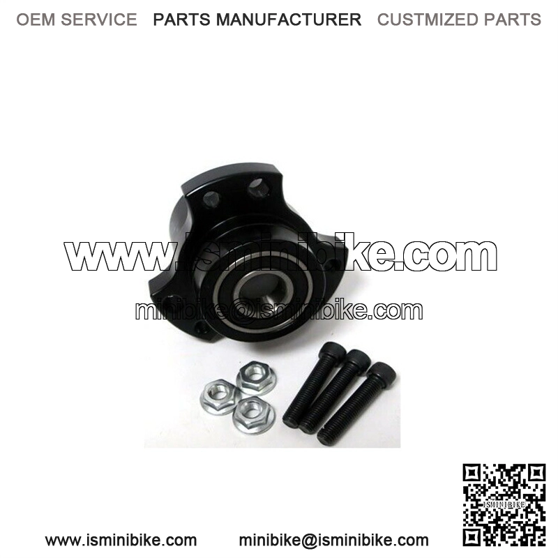 5/8??-3/4?? Black Front Wheel Hub 5/8" Bearing Go Kart Mini Bike Drift Trike Parts