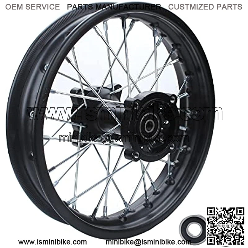 Mini Bike 3.00-12 80/100-12 Rear Wheel Rim 12-15mm Bearing Assembly For Dirt Pit Bike Hub SSR TTR CRF 18.5-12