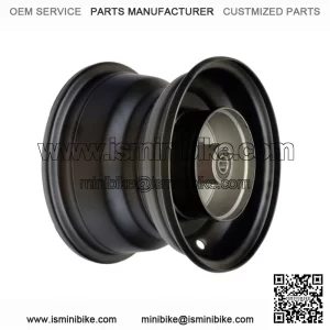 Black Rear Rim for Baja Mini Bikes MB165 & MB200