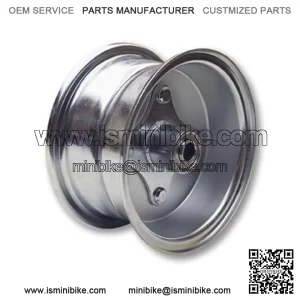 6" Steel Wheel with Centered Hub, 5/8" Bearings
