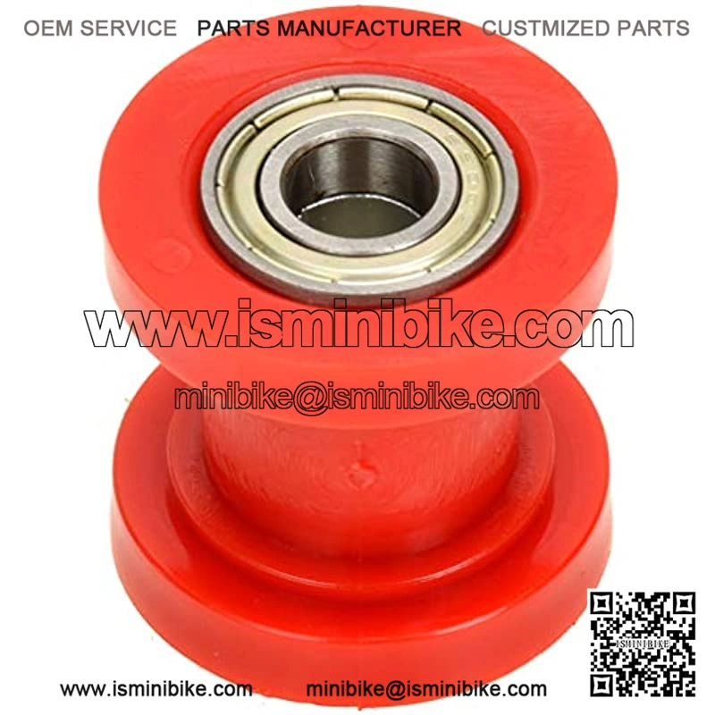 8mm ID Chain Roller Tensioner Guide Wheel for Chinese Dirt bike Pit Bike Motocycle ct200u Baja Warrior Doodle Bug Mini Bike Red