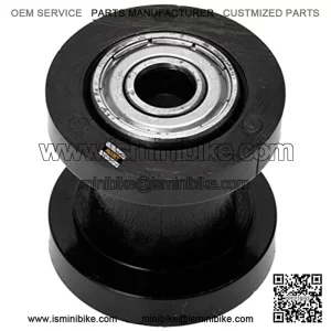 8mm ID Chain Roller Tensioner Guide Wheel for 50cc 110cc 125cc Chinese Dirt bike Pit Bike CRF CR XR Motocycle ct200u Baja Warrior Doodle Bug Mini Bike Black/Red