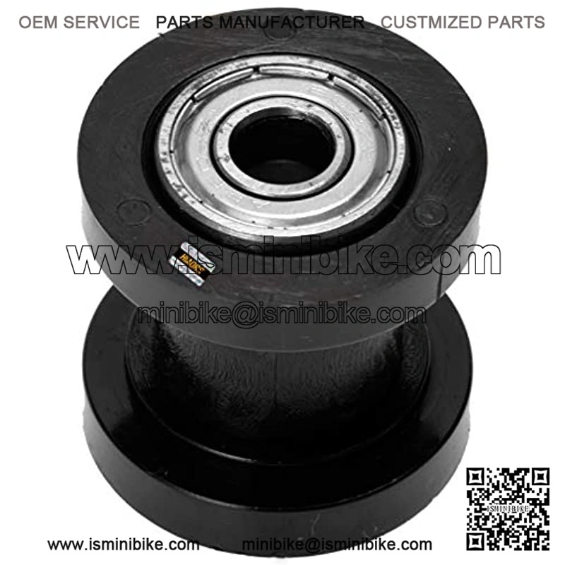 8mm ID Chain Roller Tensioner Guide Wheel for 50cc 110cc 125cc Chinese Dirt bike Pit Bike CRF CR XR Motocycle ct200u Baja Warrior Doodle Bug Mini Bike Black/Red