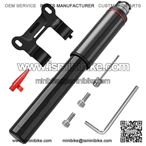 PortMini Bike Pump 120 Psi Fast Inflation Bicycle Tire Pump Fits Schrader & Presta Valve