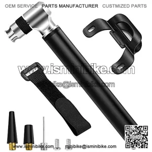 Mini Bike Pump [300 PSI][ Fits Presta & Schrader Valve] Bicycle Tire Pump Small Bike Pump Shock Pump