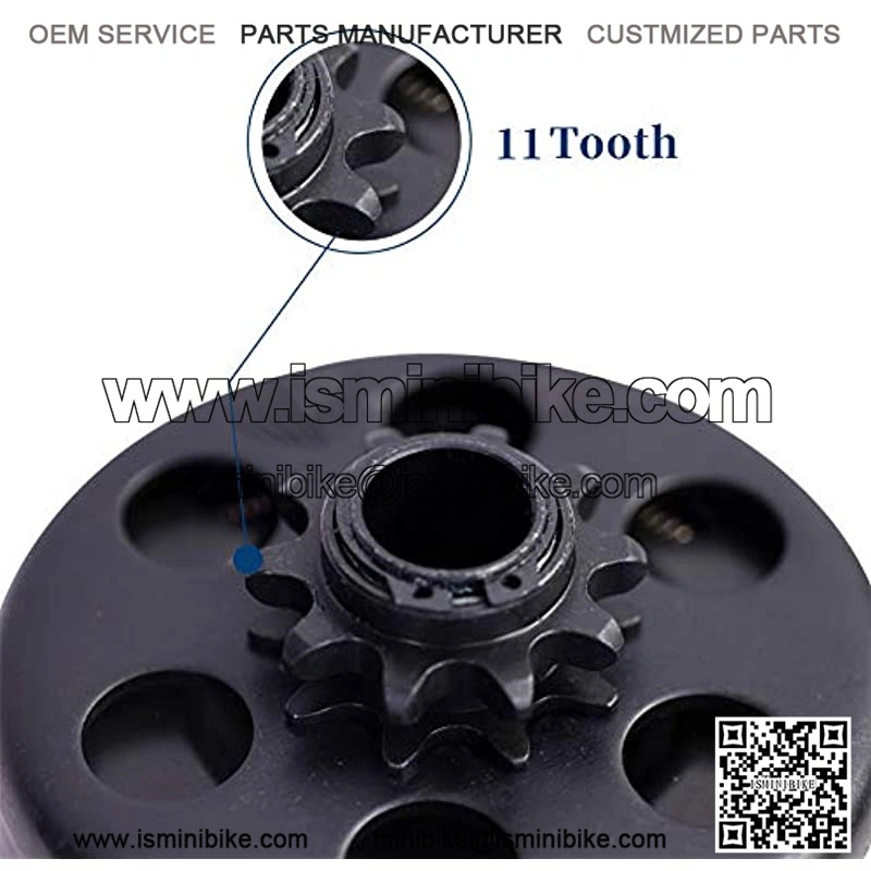 Centrifugal Clutch, Go Kart Clutch 5/8 Bore 11T for 35 Chain, Up to 6.5 HP, Perfect for Go Kart, Minibike and Fun Kart Engine 5/8 Bar - Image 2
