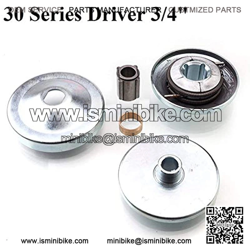 New 30 Series 6.5 HP Go Kart/Mini Bike Torque Converter Clutch Driver Pulley