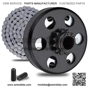 Clutch 3/4" Bore 12 Tooth 35 Chain for Go Kart Mini Bike Lawnmower Fun Kart 2-7 HP Engine Fits Honda GX160 GX200 GX140 GX120 GC160 GC19