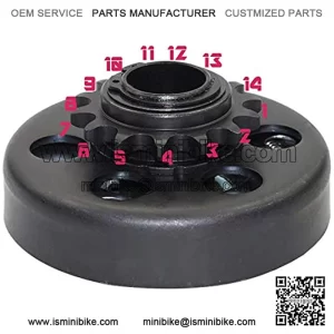 Clutch fits Predator 212cc 3/4" Bore #35 Chain 12 Tooth Go Kart Mini Bike part # 209760