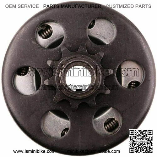 max torque 12t 3/4 inch 41/420 chain 8hp centrifugal clutch for mini bike