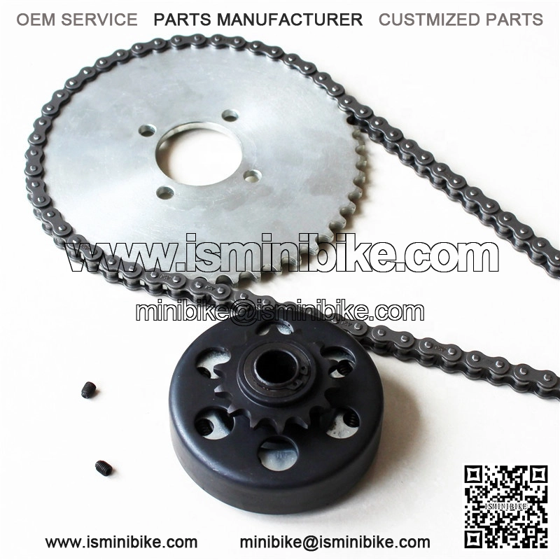 14T 3/4" clutch #420 chain with 420 chain and 48T sprocket set for racing go kart