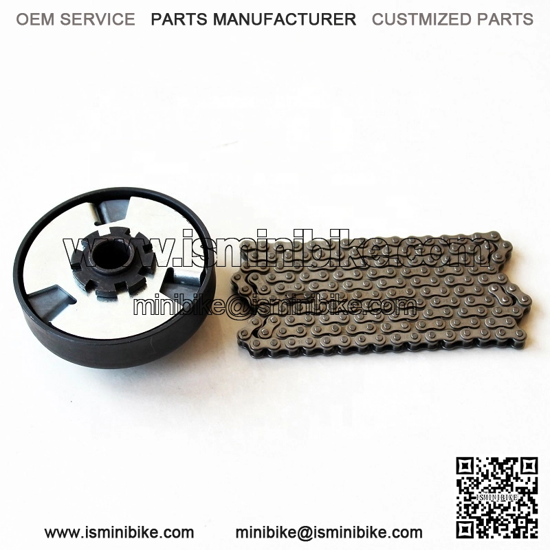 17T 1 inch bore #35 clutch Go kart centrifugal clutch kit with chain 35 - Image 2
