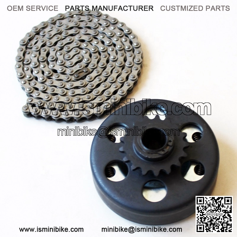 17T 1 inch bore #35 clutch Go kart centrifugal clutch kit with chain 35 - Image 3