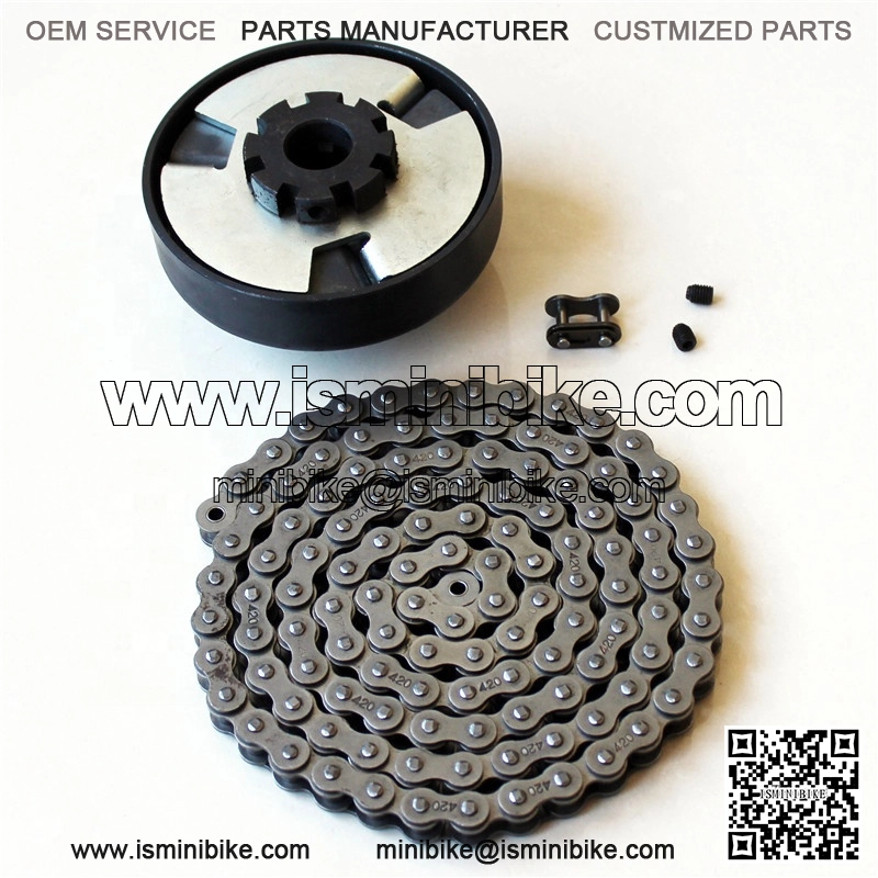 25 mm bore centrifugal clutch for go kart mini bike with 14 tooth sprocket with 428 chain