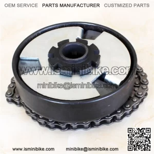13 Tooth 3/4" Bore Clutch #35 + 35 Chain Combo Electric Go Kart Parts