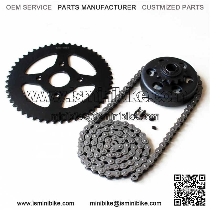 street go kart 3/4" 14 tooth #420 clutch #420 chain with 50 tooth sprocket kit