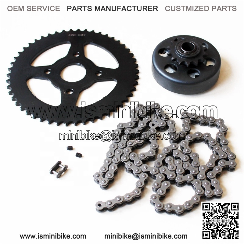 street go kart 3/4" 14 tooth #420 clutch #420 chain with 50 tooth sprocket kit - Image 3