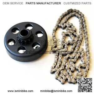 centrifugal clutch and 420 chain set 20mm bore 10t 40 41/420 fit mini bike go kart
